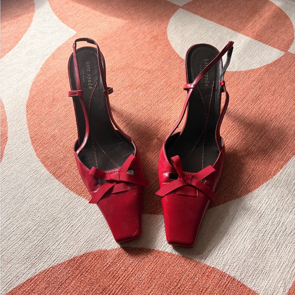 Red Women's Slingback Heels
